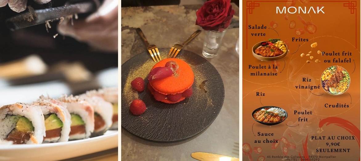 Monak - Sushi Bar Fusion | Restaurant japonais & sushi à Montpellier - Gallery Image 1