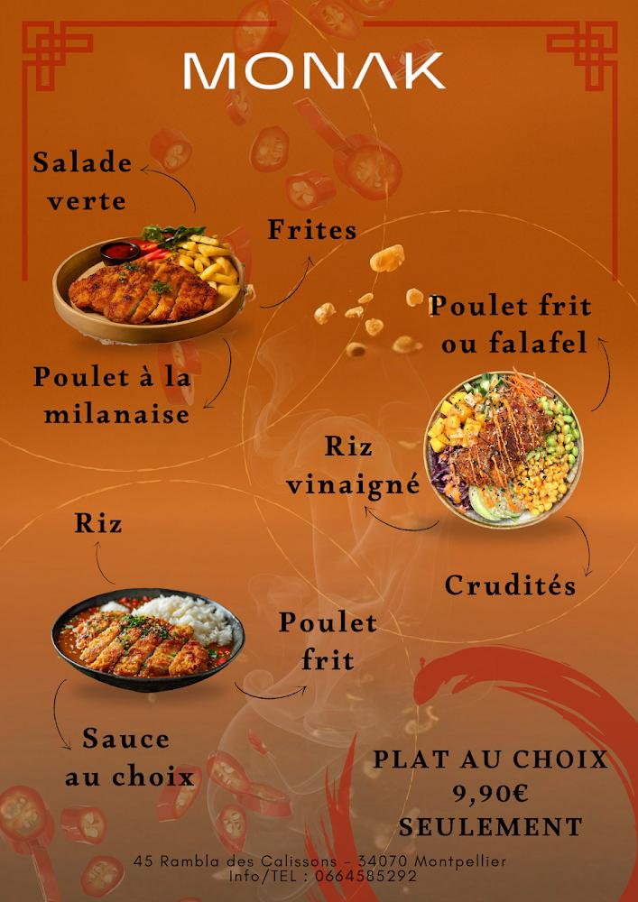 Monak - Sushi Bar Fusion | Restaurant japonais & sushi à Montpellier - Menu Image 4